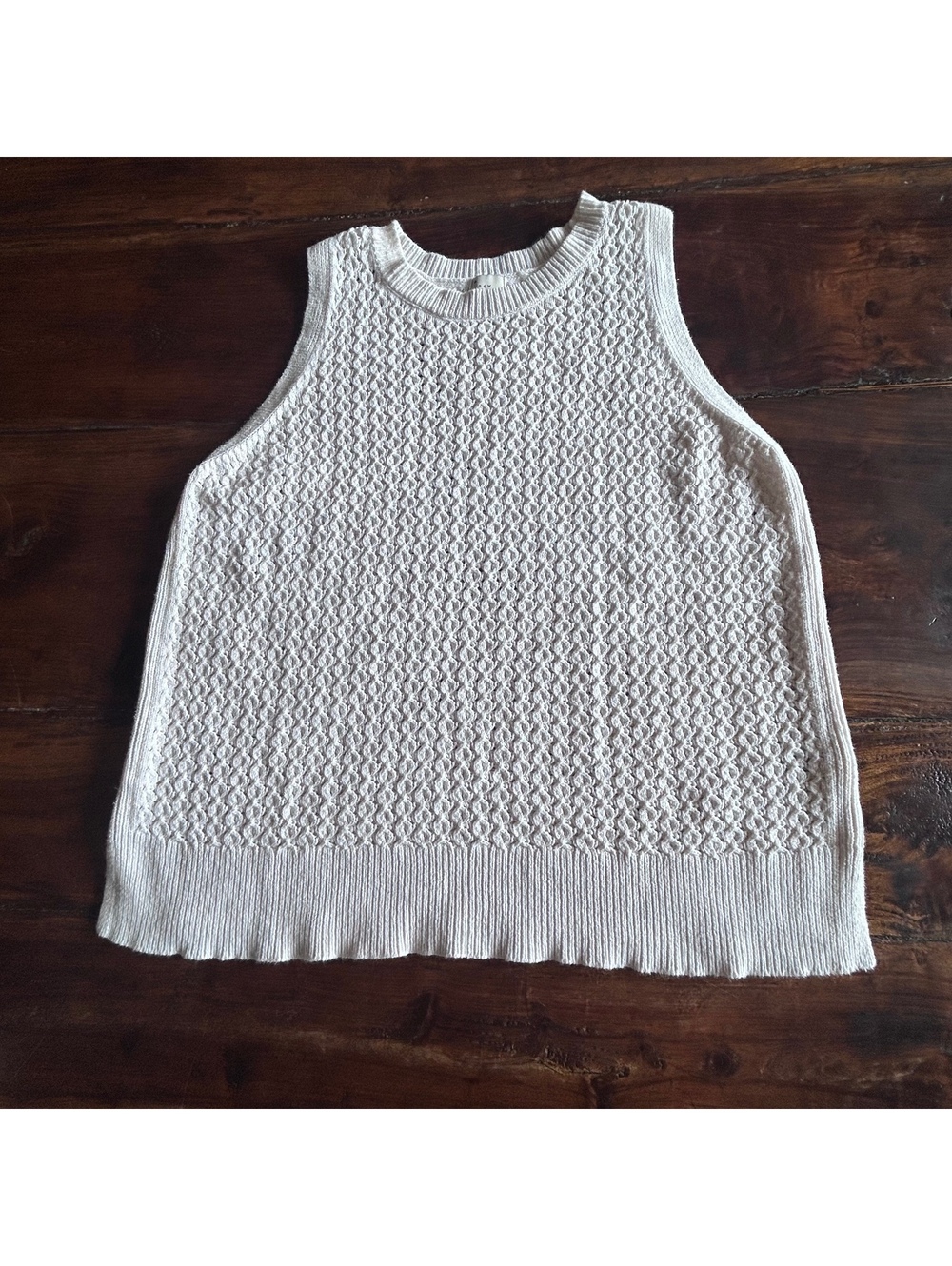Coastal Boho Pointelle Knit Tank| Summer Jeep Aesthetic | Minimalist Preppy Chic